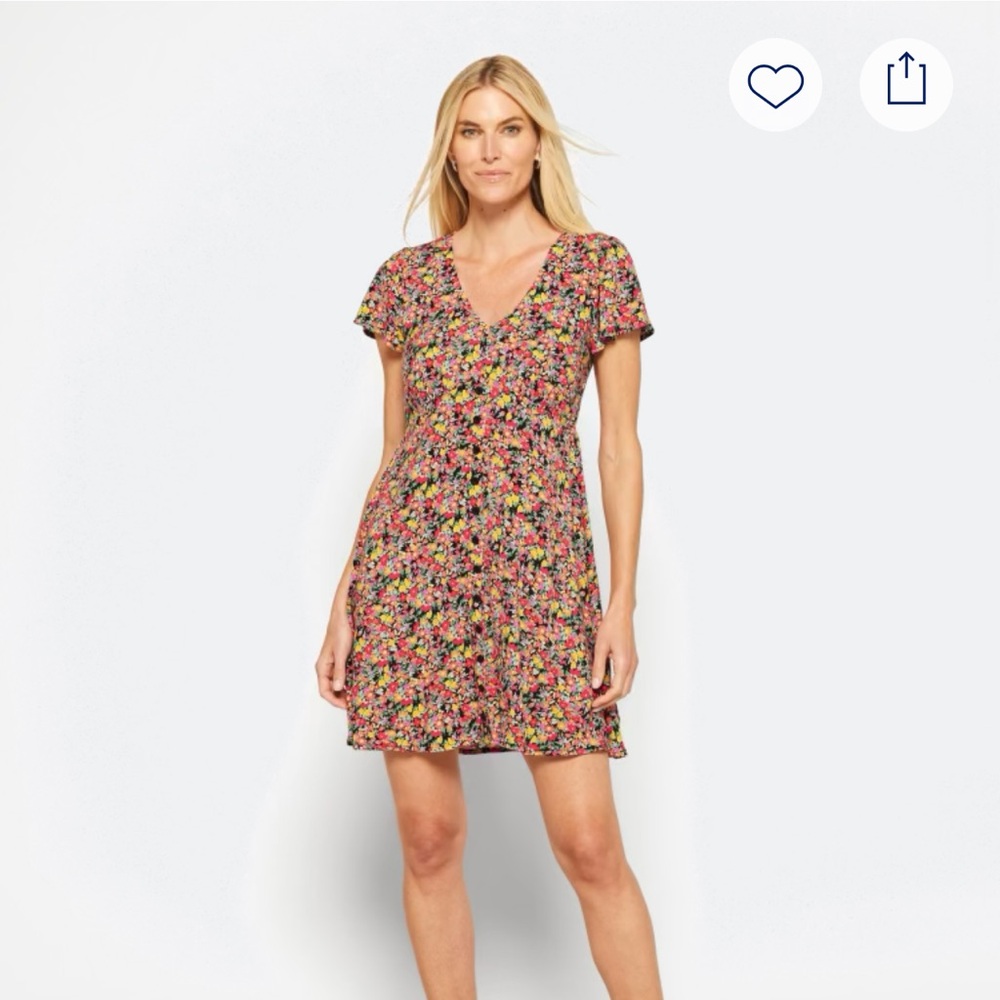 Mason & Belle Lyla Button Detail Dress